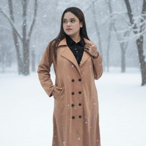 Long Premium Overcoat Brown